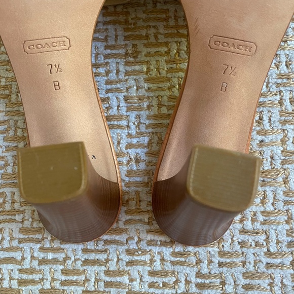 Coach Devon Leather Slide Heel  7.5 - Picture 11 of 11